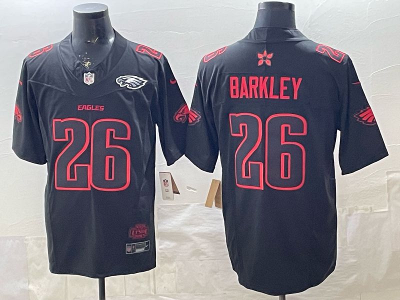 Men 2026 Philadelphia Eagles #26 Barkley Black 4th generations Nike Limited NFL Jersey 05->buffalo bills->NFL Jersey
